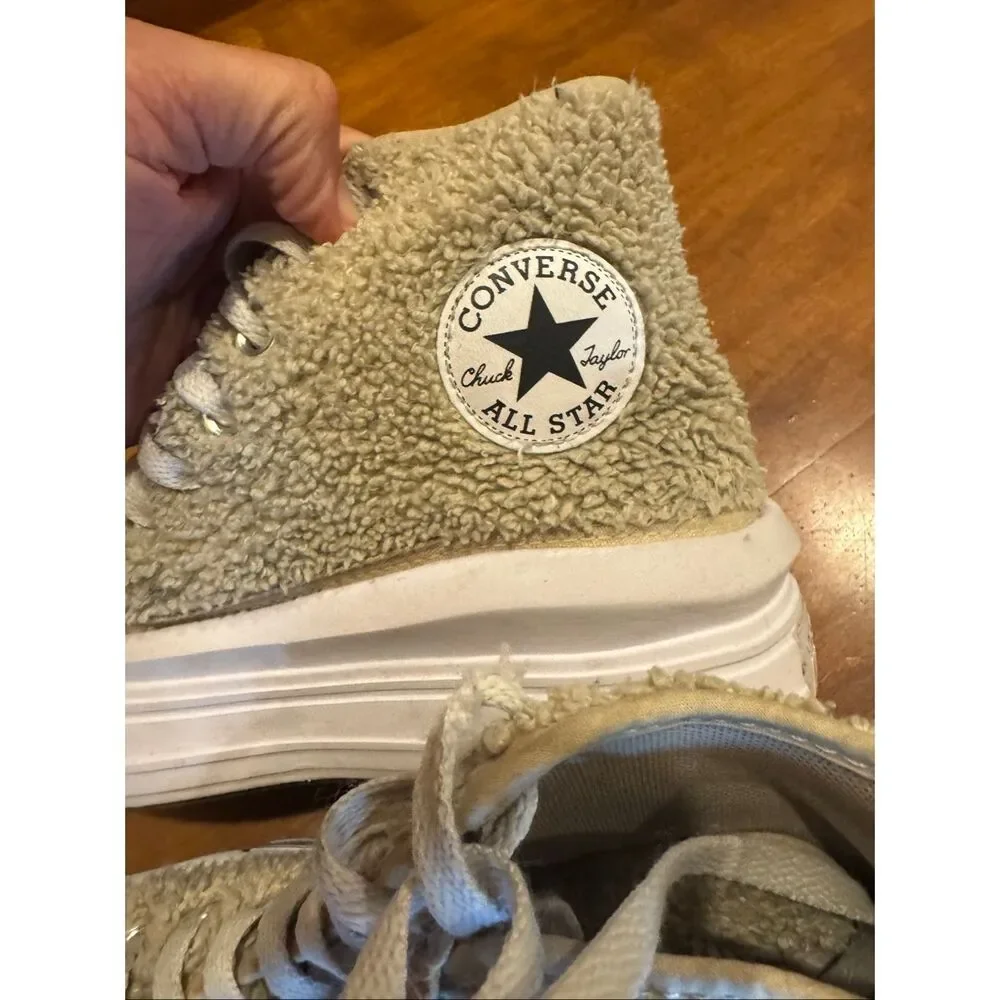 Converse Chuck Taylor All Star Move Platform High Top Teddy Sherpa Sneakers Kids